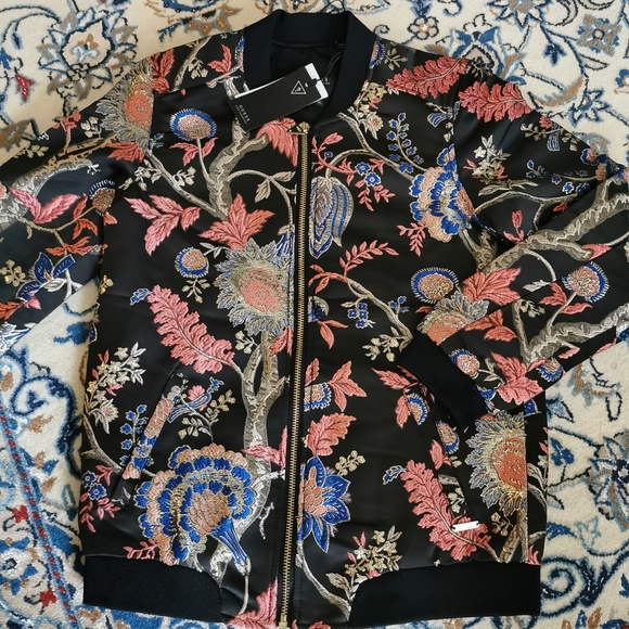 2/50 Guess big girl  Hayal Printed Bomber Jacket - Picture 5 of 11